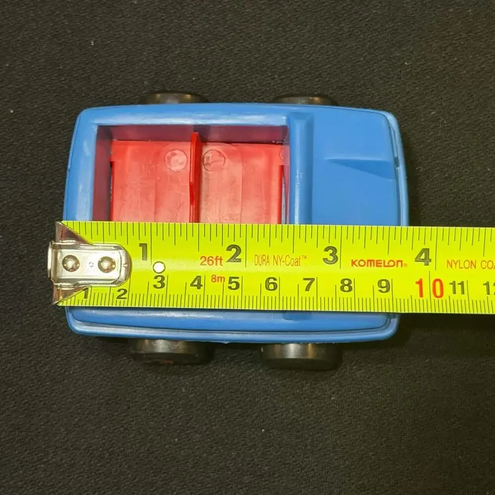 Vintage Playskool Familiar Places Blue Toy Car Item No. 480